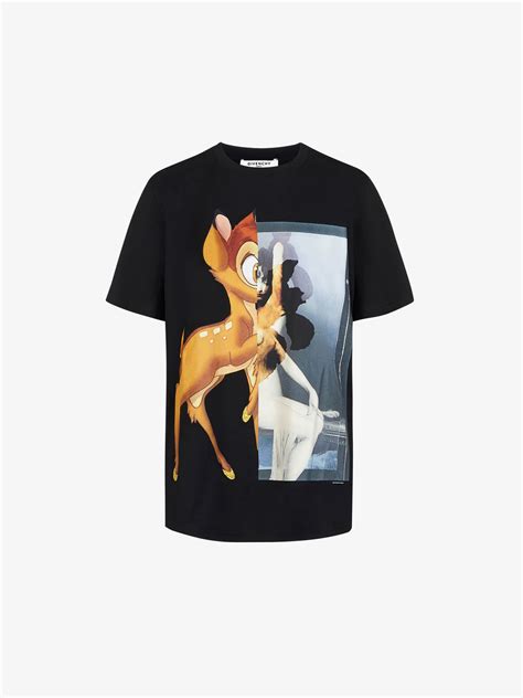 givenchy bambi graphic t-shirt|Givenchy disney t shirts.